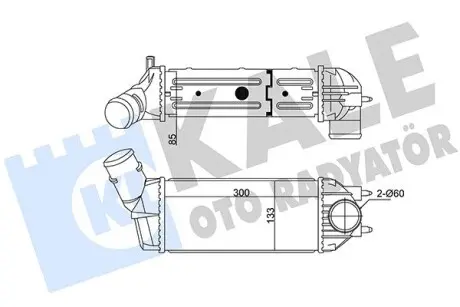 350815 Інтеркулер C4 I,Peugeot 307 1.6/2.0HDI KALE OTO RADYATOR підбір по vin на Brocar