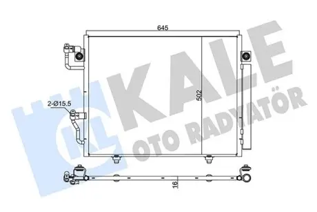350630 Радіатор кондиціонера Mitsubishi Pajero III (350630) KALE OTO RADYATOR KALE OTO RADYATOR подбор по vin на Brocar