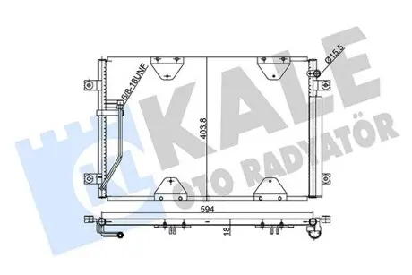 354075 SUZUKI Радиатор кондиционера Grand Vitara 03- KALE OTO RADYATOR підбір по vin на Brocar