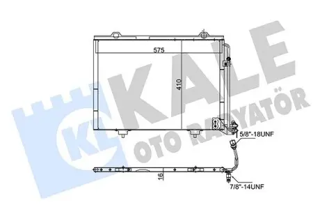 345510 Радіатор кондиціонера W202,Chrysler Crossfire KALE OTO RADYATOR підбір по vin на Brocar