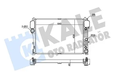 345970 Радіатор охолодження S-Class W221 2.0/6.0 05- KALE OTO RADYATOR підбір по vin на Brocar