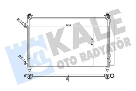 345250 Радіатор кондиціонера CX-9 3.5/3.7 06- KALE OTO RADYATOR підбір по vin на Brocar