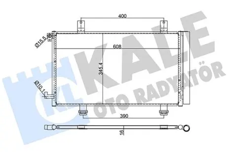 393900 Радіатор кондиціонера Sedici,Suzuki SX4 06- KALE OTO RADYATOR підбір по vin на Brocar