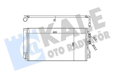 350530 Радиатор кондиционера 1 F20,2,3 F30,4,i3,i8 KALE OTO RADYATOR підбір по vin на Brocar