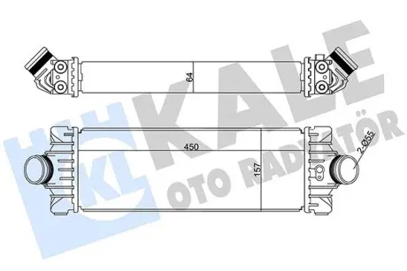351285 Інтеркулер Ford Transit (11-), Transit Custom (12-) 2.2 TdCi (351285) KALE OTO RADYATOR KALE OTO RADYATOR підбір по vin на Brocar