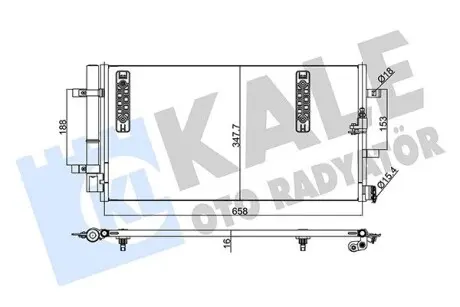 375800 Радіатор кондиціонера Audi A4/5/6/7,Q5 07- KALE OTO RADYATOR підбір по vin на Brocar