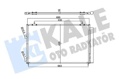 353095 Радиатор кондиционера Toyota Rav 4 Iv Condenser (353095) KALE OTO RADYATOR KALE OTO RADYATOR подбор по vin на Brocar