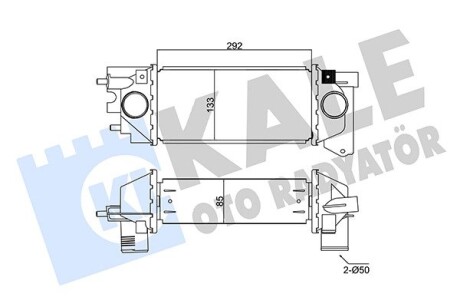 350960 LANDROVER Интеркулер Freelander 2.0DI 98- KALE OTO RADYATOR подбор по vin на Brocar