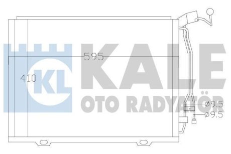 392500 Радиатор кондиционера W202 2.0/2.2CDI 98- KALE OTO RADYATOR подбор по vin на Brocar