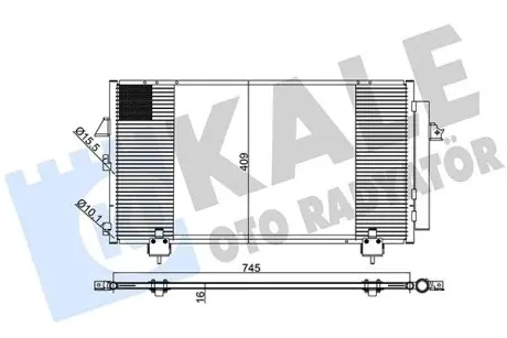 383400 Радиатор кондиционера Toyota Rav 4 II (383400) KALE OTO RADYATOR KALE OTO RADYATOR подбор по vin на Brocar
