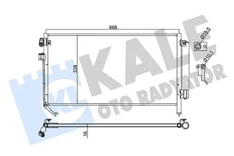 382900 Радиатор кондиционера Subaru Forester (382900) KALE OTO RADYATOR KALE OTO RADYATOR подбор по vin на Brocar