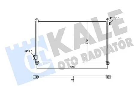 350595 HONDA Радиатор кондиционера Accord VI 98- KALE OTO RADYATOR подбор по vin на Brocar