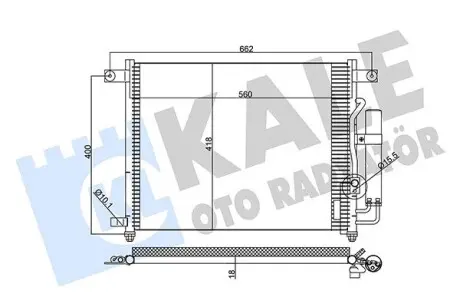 377000 Радиатор кондиционера Авео / Т200 (02-) (377000) KALE OTO RADYATOR KALE OTO RADYATOR подбор по vin на Brocar