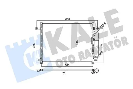 350550 CHEVROLET Радиатор кондиционера Aveo 02- KALE OTO RADYATOR подбор по vin на Brocar
