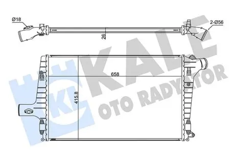 352380 Интеркулер Audi A3/6,TT 1.8T/2.5TDI 97- KALE OTO RADYATOR підбір по vin на Brocar