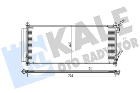 392000 Радіатор кондиціонера Honda Jazz II (392000) KALE OTO RADYATOR KALE OTO RADYATOR подбор по vin на Brocar