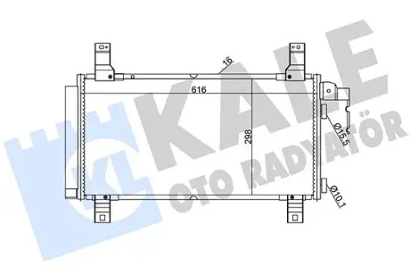 392100 Радиатор кондиционера Mazda 6 02- KALE OTO RADYATOR подбор по vin на Brocar