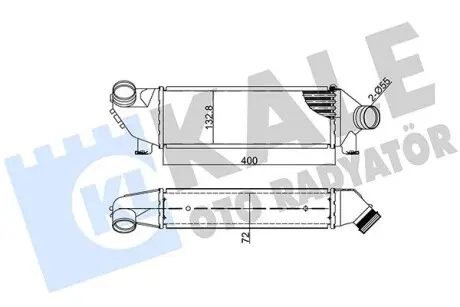 346600 FORD Інтеркулер Transit 2.0DI/TDCi 00- KALE OTO RADYATOR підбір по vin на Brocar