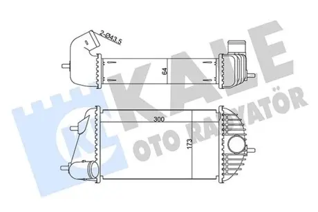 345130 SUZUKI Інтеркулер Swift IV 1.3DDiS 10- KALE OTO RADYATOR підбір по vin на Brocar