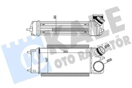 344910 FORD Інтеркулер Fiesta VI 1.6TDCi 08- KALE OTO RADYATOR підбір по vin на Brocar