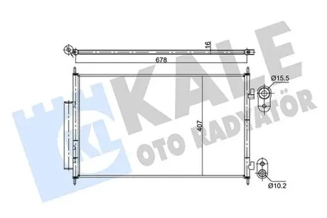 354890 Радиатор кондиционера Honda Hr-V (354890) KALE OTO RADYATOR KALE OTO RADYATOR підбір по vin на Brocar
