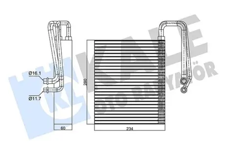 350040 Випарник Signum,Vectra C,Fiat,Saab KALE OTO RADYATOR підбір по vin на Brocar