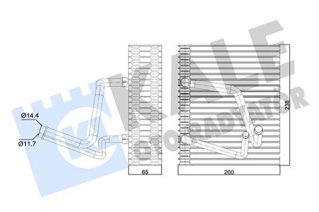 350070 Випарник Megane I,Scenic I KALE OTO RADYATOR підбір по vin на Brocar