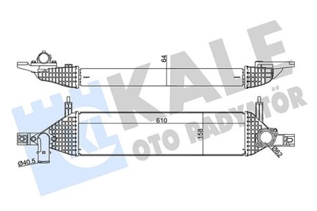 350930 Інтеркулер Qashqai 1.6dCi 11- KALE OTO RADYATOR підбір по vin на Brocar