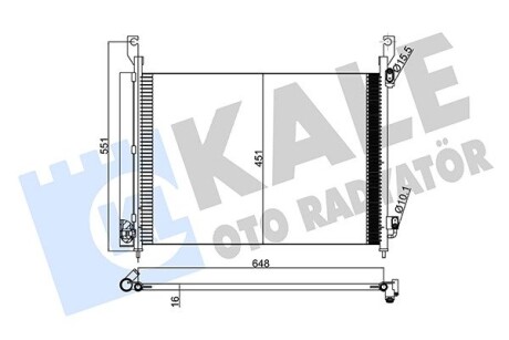 342575 Радиатор кондиционера Koleos KALE OTO RADYATOR подбор по vin на Brocar