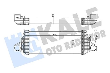 350910 Интеркулер W164/X164 300/350CDI 05- KALE OTO RADYATOR подбор по vin на Brocar