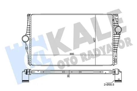 350840 Інтеркулер Volvo XC90 I (350840) KALE OTO RADYATOR підбір по vin на Brocar