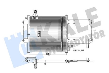 350710 Радіатор кондиціонера Polo 94-,Seat KALE OTO RADYATOR підбір по vin на Brocar
