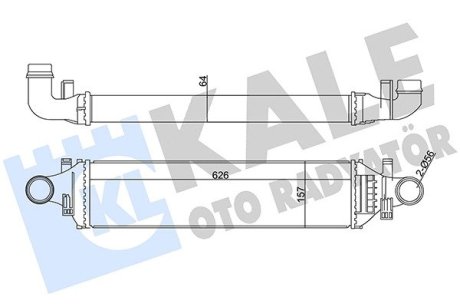 352020 Інтеркулер W176/246 1.5/2.2CDI 12- KALE OTO RADYATOR підбір по vin на Brocar