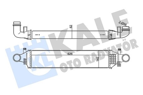 350895 Интеркулер W176/246 1.6/2.2CDI 12- KALE OTO RADYATOR подбор по vin на Brocar