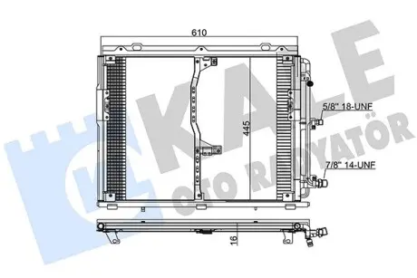 392400 Радіатор кондиціонера S-Class W140 KALE OTO RADYATOR підбір по vin на Brocar