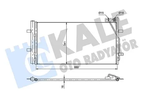 353085 Радиатор кондиционера Audi Q3 11- KALE OTO RADYATOR подбор по vin на Brocar