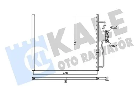 345320 Радиатор кондиционера 7 E38 94-97 KALE OTO RADYATOR подбор по vin на Brocar