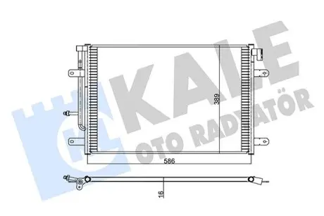 342475 Радиатор кондиционера Audi A4 02- KALE OTO RADYATOR подбор по vin на Brocar