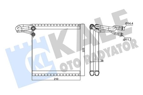 352240 Випарник Logan,Clio IV KALE OTO RADYATOR підбір по vin на Brocar