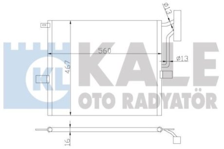 384800 Радиатор кондиционера X3 E83 03- KALE OTO RADYATOR подбор по vin на Brocar