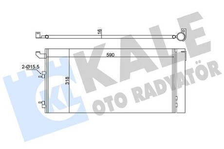 350570 Радіатор кондиціонера Panda 03- KALE OTO RADYATOR підбір по vin на Brocar