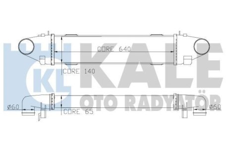 347800 Інтеркулер W204 C180/350CDI 07- KALE OTO RADYATOR підбір по vin на Brocar