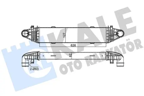 347800 Интеркулер W204 C180/350CDI 07- KALE OTO RADYATOR подбор по vin на Brocar