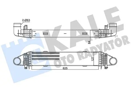 347700 Інтеркулер W204 C180/200CDI 07- KALE OTO RADYATOR підбір по vin на Brocar