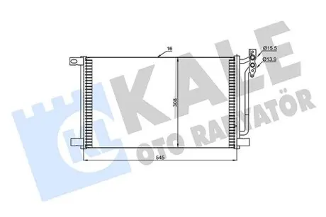 345615 Радиатор кондиционера 3 E46 99- KALE OTO RADYATOR подбор по vin на Brocar