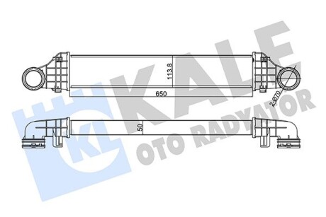 344975 Интеркулер W211 200/220CDI 02- KALE OTO RADYATOR підбір по vin на Brocar