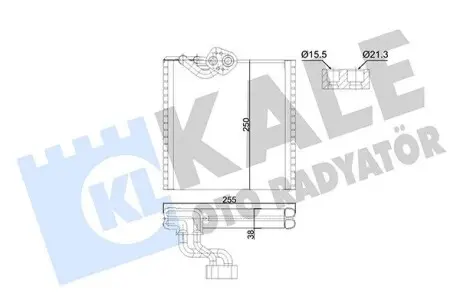 352995 Випарник Kangoo 08- KALE OTO RADYATOR підбір по vin на Brocar