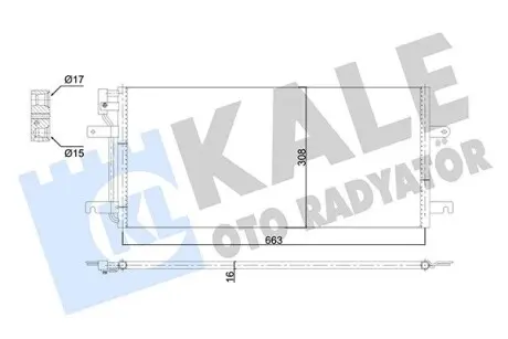 353140 Радиатор кондиционера T4 90- KALE OTO RADYATOR підбір по vin на Brocar