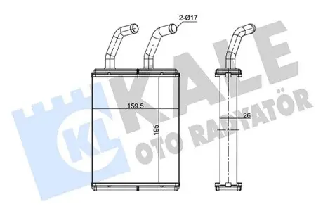 352170 Радиатор отопления Pegio KALE OTO RADYATOR підбір по vin на Brocar