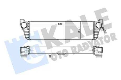 350905 Інтеркулер Vito 2.2CDI 10- KALE OTO RADYATOR підбір по vin на Brocar